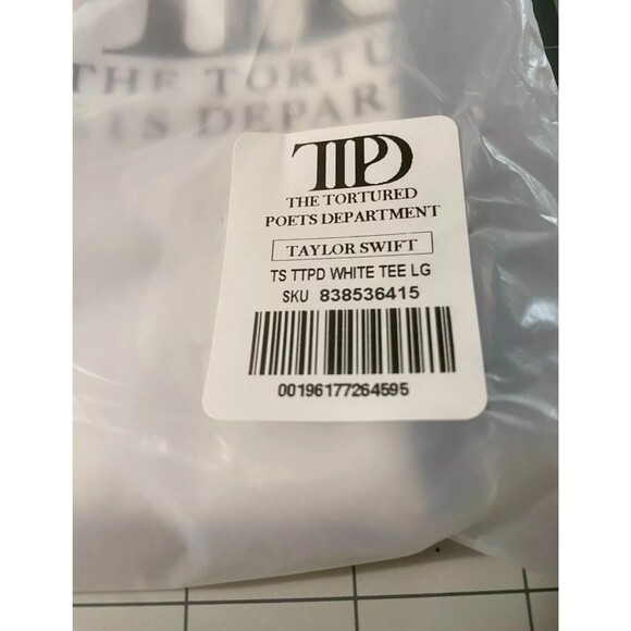Taylor Swift T-Shirt Tortured Poets Department Official Tour Shirt Size S - Picture 7 of 12
